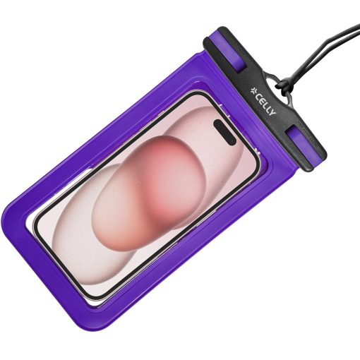 Splashbag Vattentät bag IP68 max 6,9" Lila